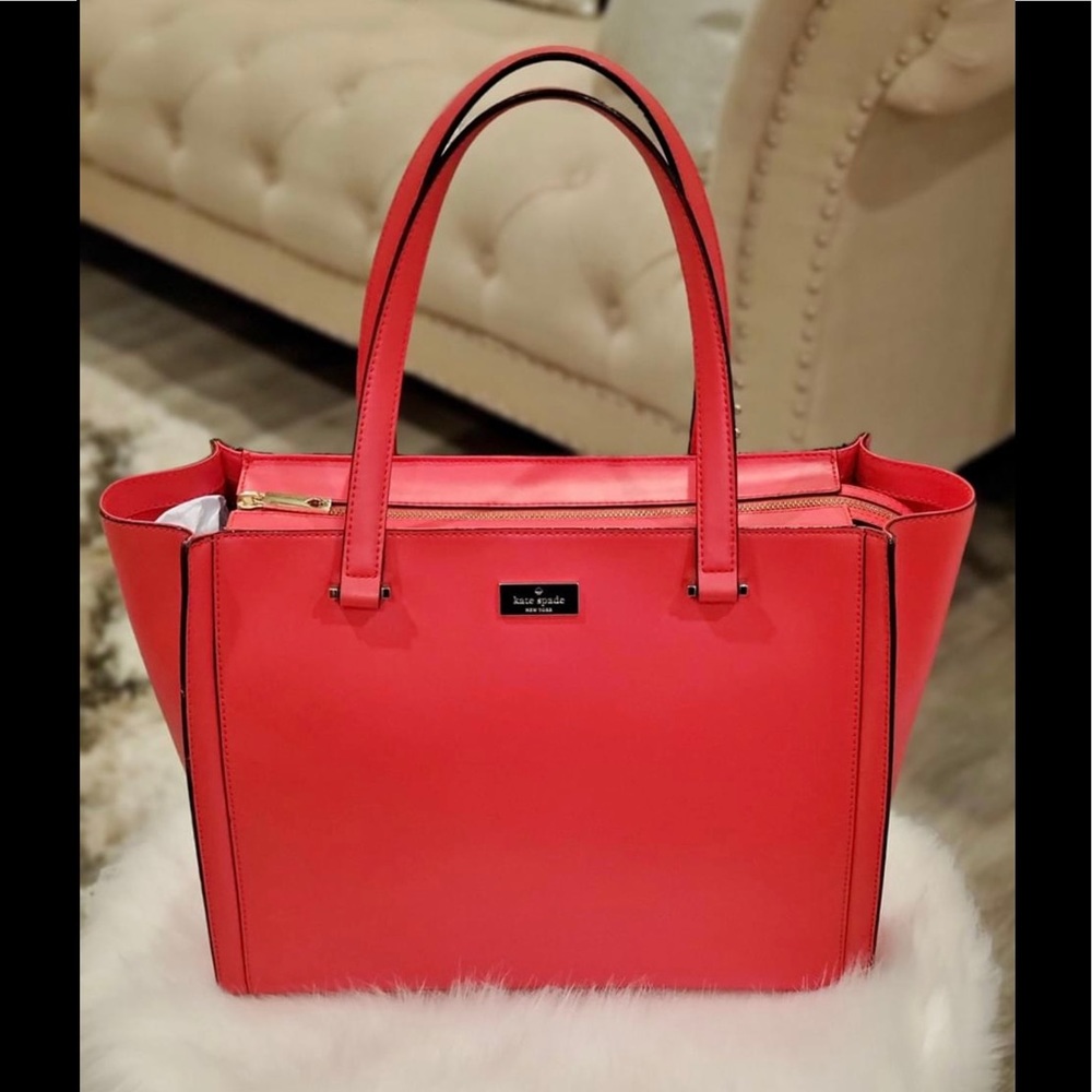 Coral Red Kate Spade Handbag